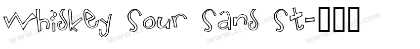 Whiskey Sour Sans St字体转换